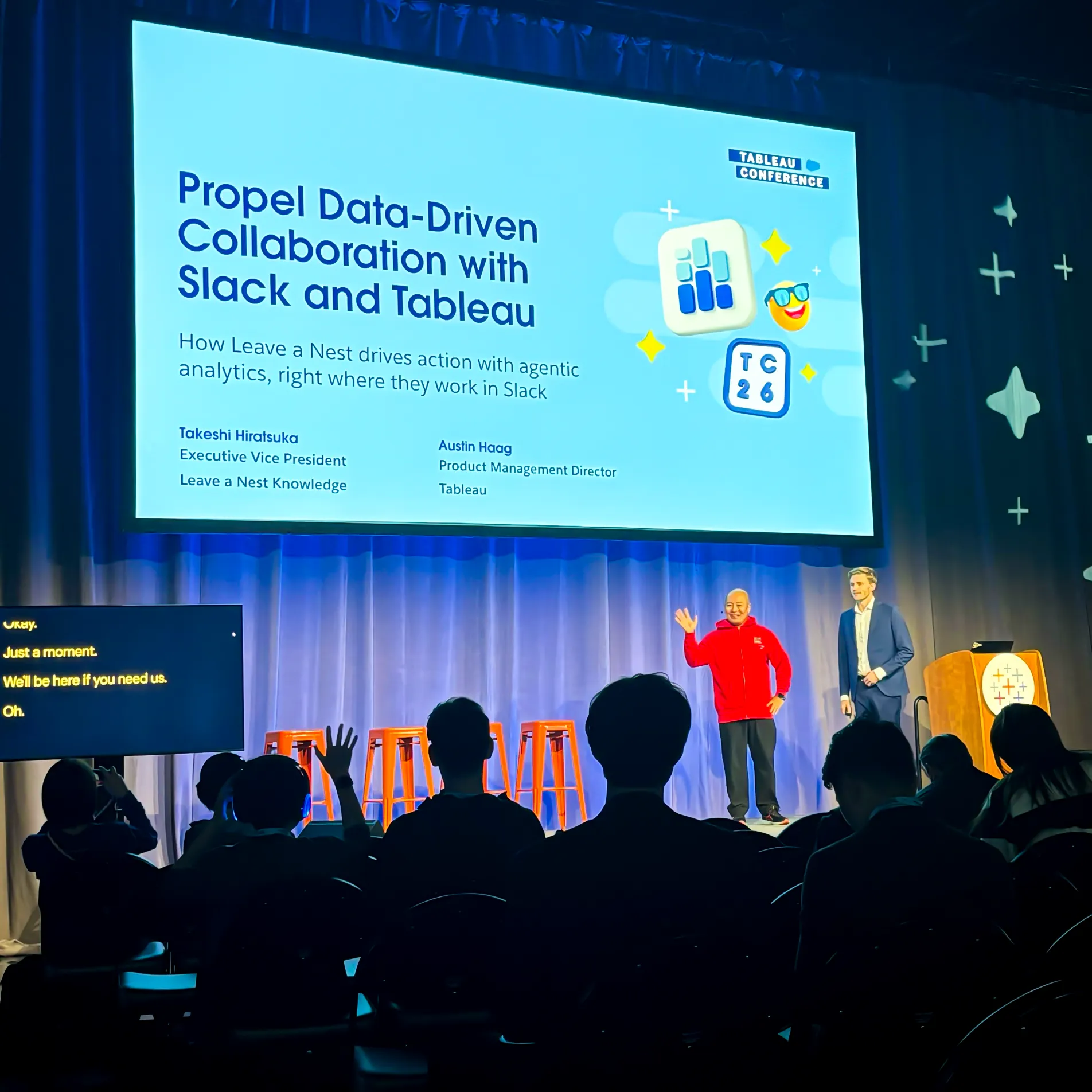 TC26 Tableau Conference 2026 Propel Data-Driven Collaboration Slack Tableau 平塚武 Austin Haag 共同登壇 リバネスナレッジ